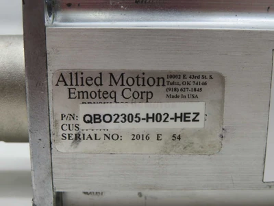Used ALLIED MOTION _UNKNOWN_ Servo Motors Texas US | OCO Industrial #1690019