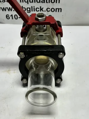 USED O-I/SCHOTT DURAN – A REPUTABLE MANUFACTURER KNOWN FOR QUALITY VALVES. 6076-11 – SPECIFIC MODEL DESIGNATION FOR EASY IDENTIFICATION.