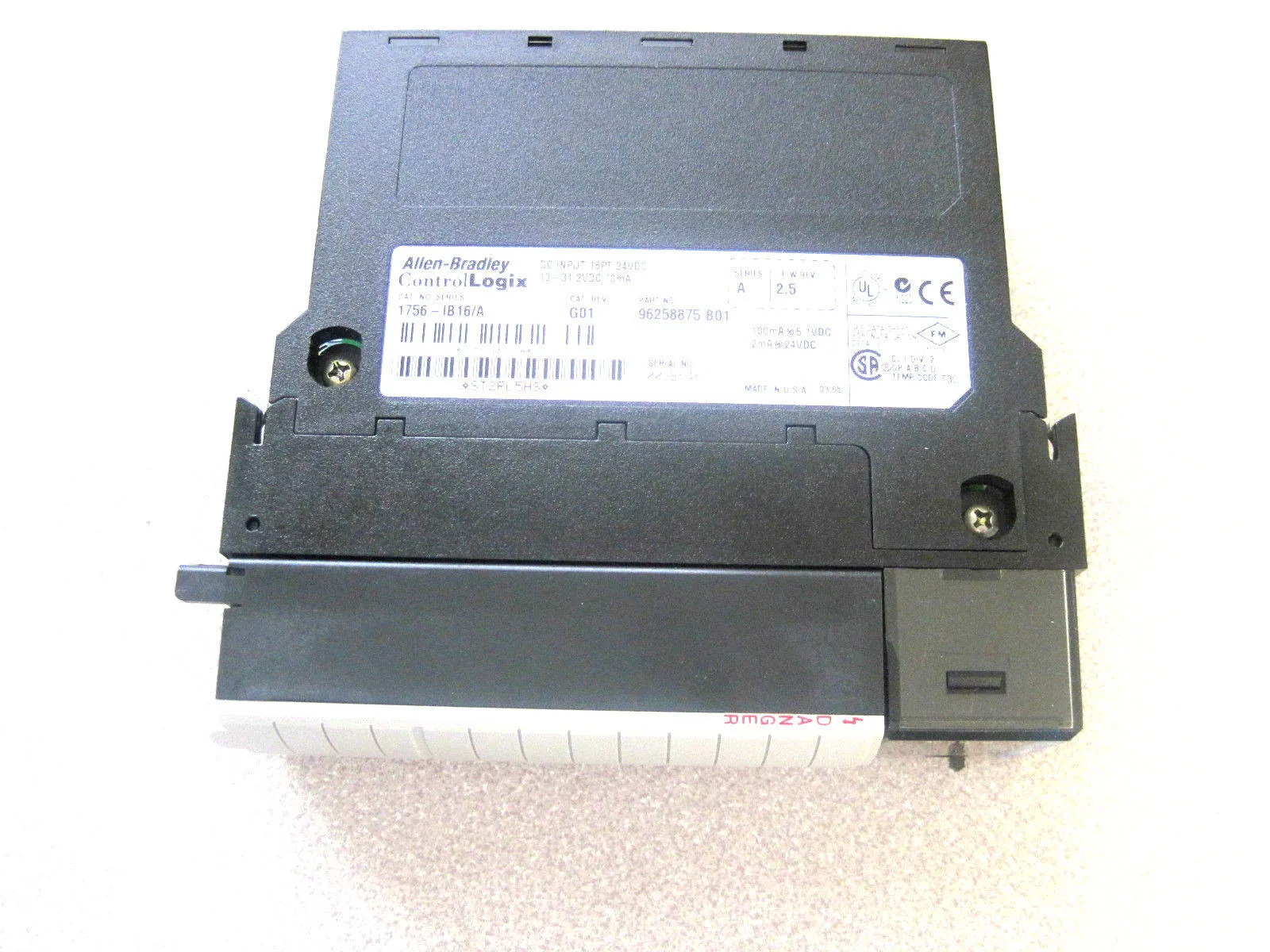 ALLEN BRADLEY 1756-IB16 INPUT MODULE SER.A 1756IB16