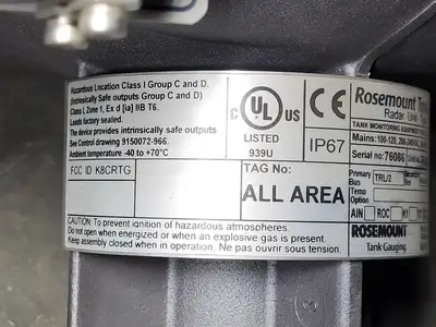 New | in-Stock ROSEMOUNT RTG 3930 Parts (Hydraulics and Pneumatics) British Columbia CA | Lenmark #1440660