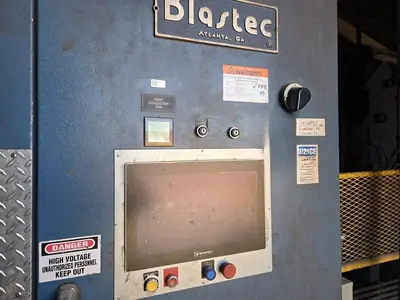 Used 2008 BLASTEC 10' PLATE Roller Conveyor Shot Blaster Pennsylvania US | Shot Blasting Equipment #1541094