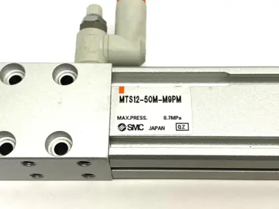 MTS12-50M-M9PM | SMC  Precision Spline Cylinder Non-Rotating 12mm Bore 50mm Stroke - Used