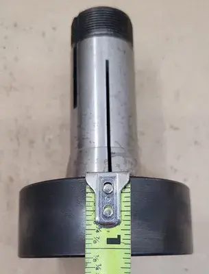 5C STEP COLLET, 3" HEAD DIAMETER, 1-1/8" HEAD THICKNESS, 1/8" PILOT HOLE, 4.5" OAL