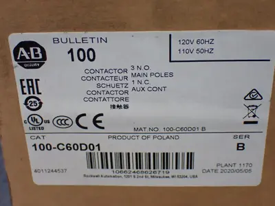 NEW ALLENBRADLEY 100C60D01