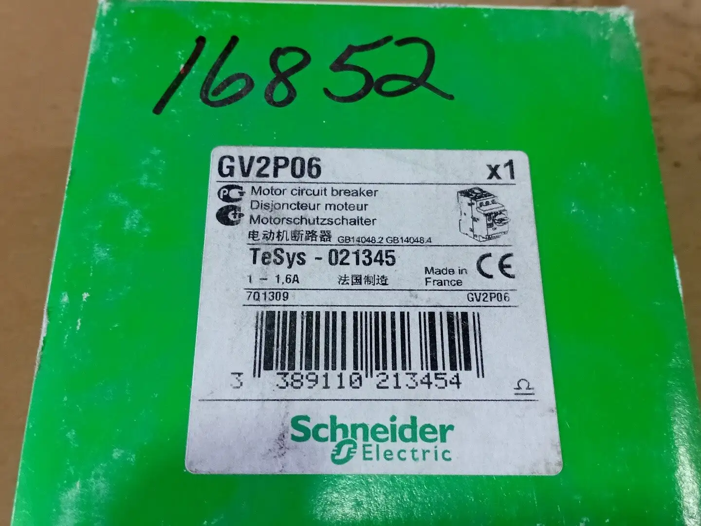 New | in-Stock SCHNEIDER ELECTRIC GV2P06 Switchgears British Columbia CA | Lenmark #239559