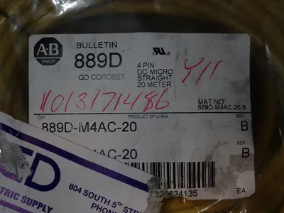New | in-Stock ALLEN BRADLEY 889DM4AC20 Cable & Wire Ohio US | HGR 24 #1070096