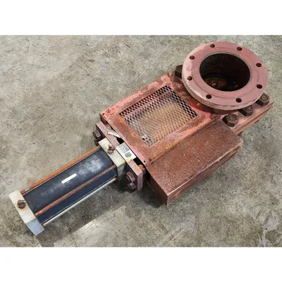 USED 8" CARBON STEEL KNIFE GATE VALVE