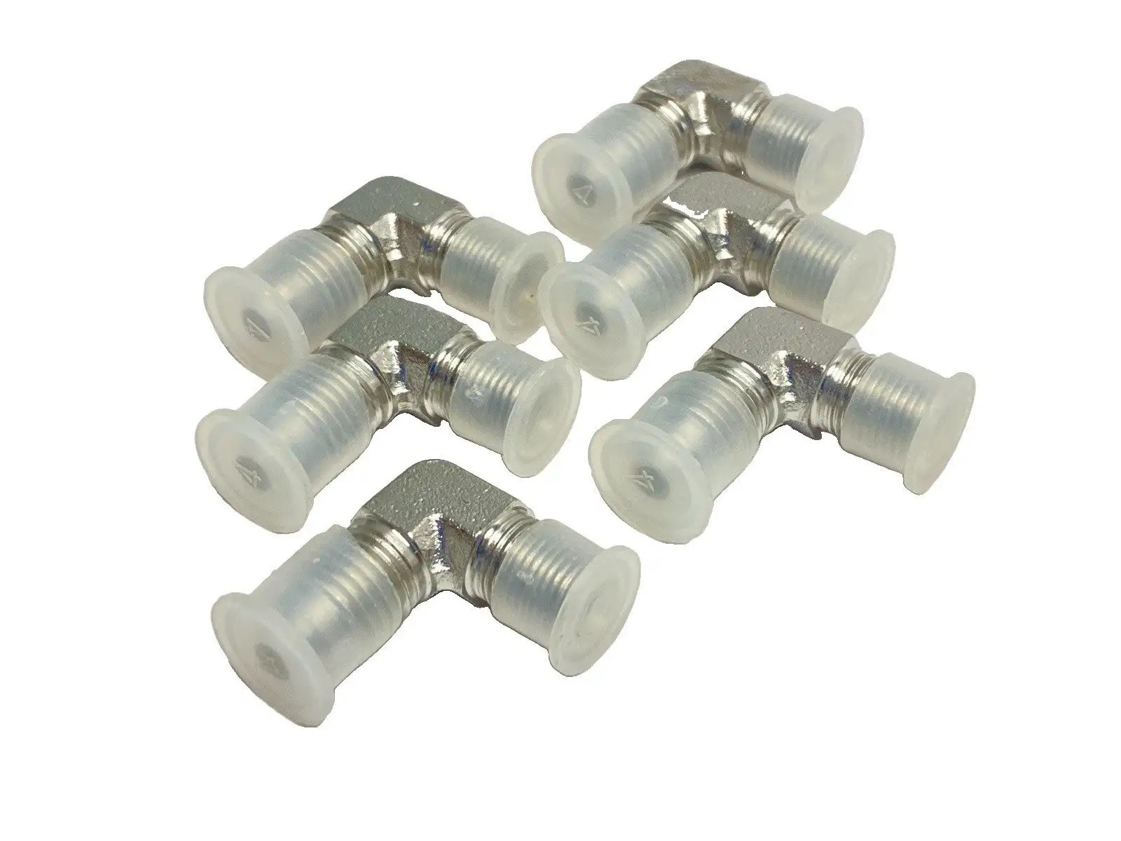 New | in-Stock Brennan Industries 90-Degree Hydraulic Adapter 1/4" JIC x 1/8" BSPT LOT OF 6 Parts (Hydraulics and Pneumatics) Michigan US | Maverick Industrial Sales #1390788