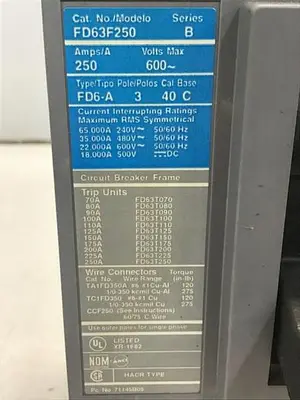 USED SIEMENS FD63F250