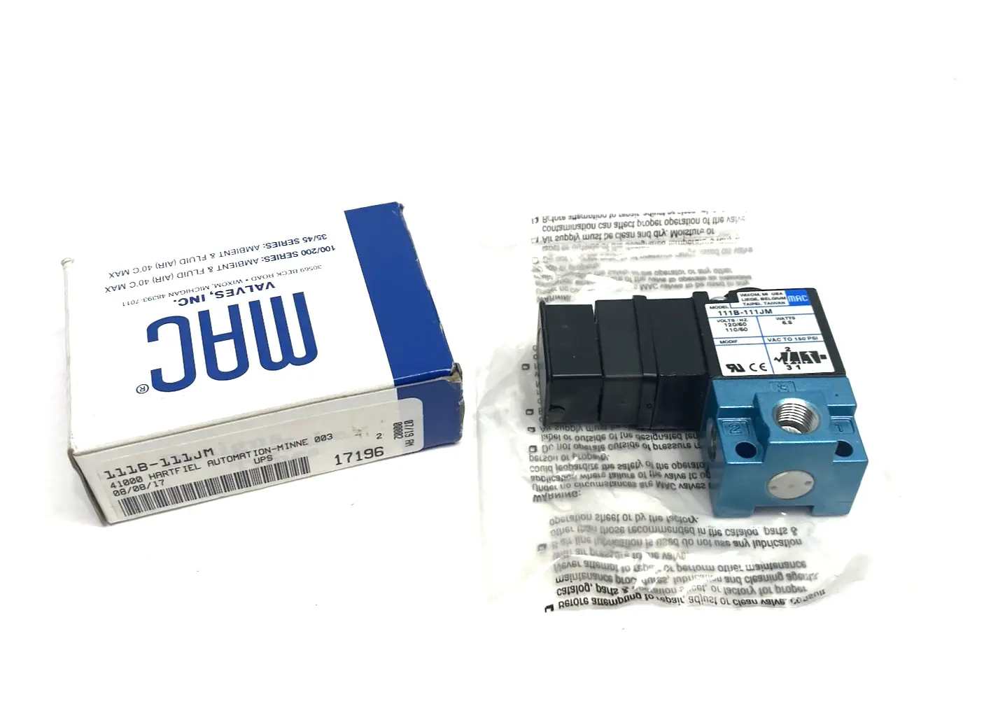 New | in-Stock MAC Valves Solenoid Valve Solenoid Valves Michigan US | Maverick Industrial Sales #1400748