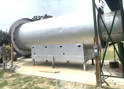 USED HEIL 12X40 TRIPLE PASS DRUM DRYER WITH GAS BURNER