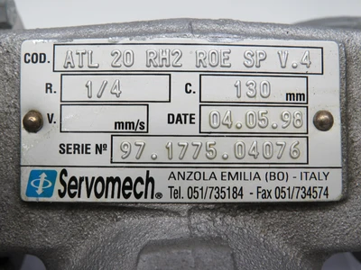 Used SERVOMECH _UNKNOWN_ Parts (Hydraulics and Pneumatics) | OCO Industrial #1653941