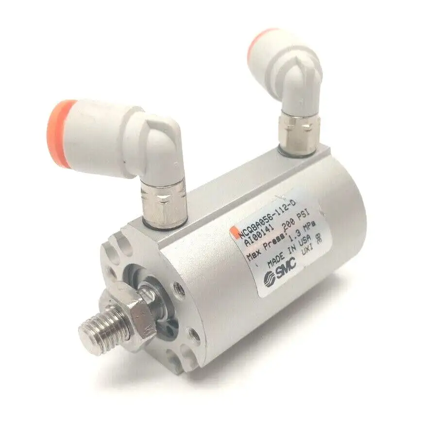 NCQ8A056-112-DAI00141, NCQ8A056-112-D | SMC NCQ8A056-112-DAI00141 Compact Pneumatic Cylinder 9/16" Bore 1-3/25" Stroke - Used