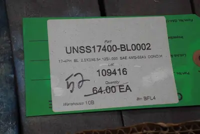 17-4 Ph Pre-Hardened Steel Blocks - 2.5" x 3" x 6.5"