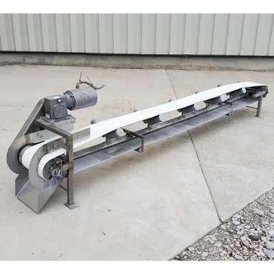 Used 11" Wide x 11' long Stainless Steel Belt Conveyor