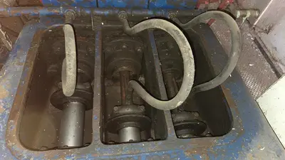 USED GARDNER DENVER PAH 4 1/2 X 8 TRIPLEX MUD PUMP