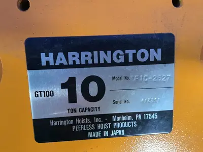 Used HARRINGTON TR132627 / GT100 Material Handling (misc) Ohio US | HGR 24 #1404372