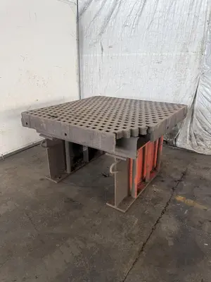 60" X 60" X 36" ACORN WELDING TABLE W/ STAND. STOCK # 0544326