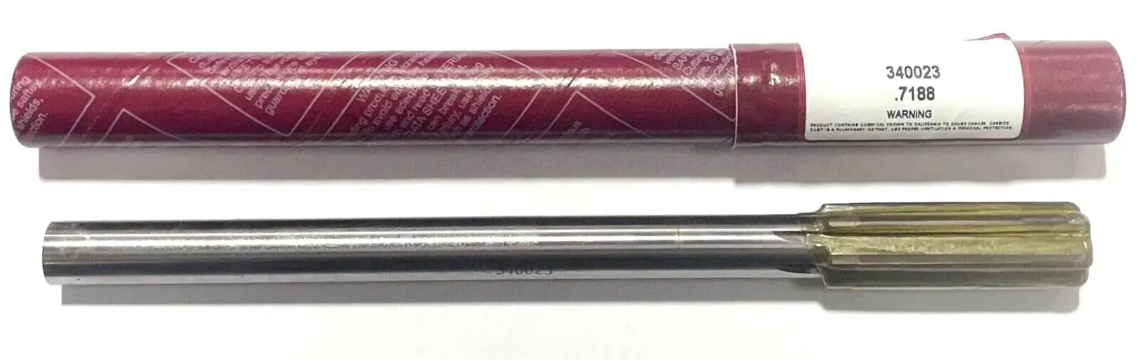 Lexington 23/32" Carbide Tipped Chucking Reamer Straight Shank Straight Flute