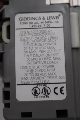 GIDDINGS & LEWIS DANAHER MOTION M.1017.3095 R3 / M10173095 R3 MODULE #6008