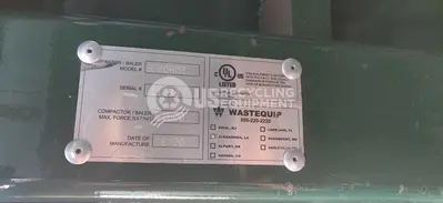 USED 2020 WASTEQUIP 6030HD VERTICAL BALER