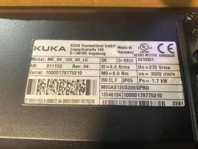 USED KUKA EP SERVO MOTOR 1,7KW L0 ME