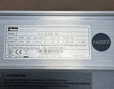 NEW Parker 10G-44-0230-BN