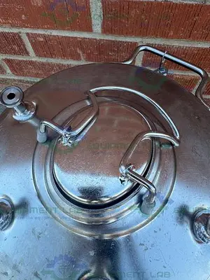 USED ALLOY PRODUCTS 45 LITER STAINLESS STEEL PRESSURE VESSEL 130 PSI