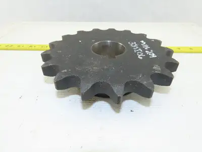 Martin 100BS17 17 Tooth Single Roller Chain Sprocket 1-15/16" Keyed Bore