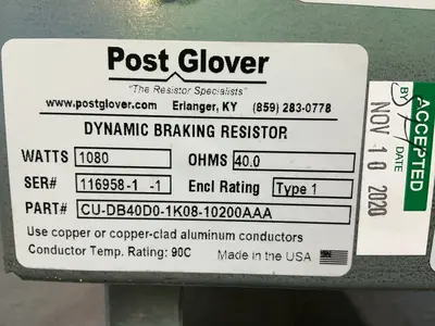 Used POST GLOVER CUDB40D01K0810200AAA Resistors Ohio US | HGR 24 #1547185