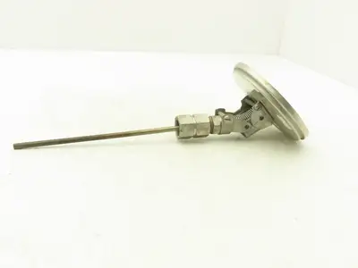 Ashcroft 50/450C Temp Thermometer Gauge 50-450°C 5"Dial 9"Stem Bi-Metal 1/2"NPT
