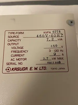 New | in-Stock KASUGA KVFN-437H Variable Speed Drives Ohio US | Surplus Asset Holdings #1227776