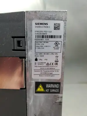 USED Siemens 6SL3210-1PE21-1UL0 SINAMICS PM240-2 Drive, 13.3A, 400-480V