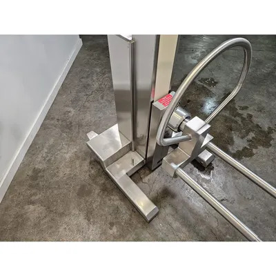 Used 150LB Capacity Stainless Steel Mobil SERVOLiFT Bin (IBC) Lifter