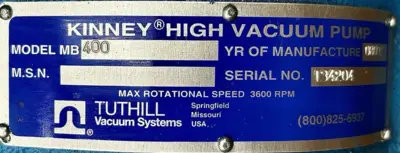 USED Kinney Tuthill 3210-92LC