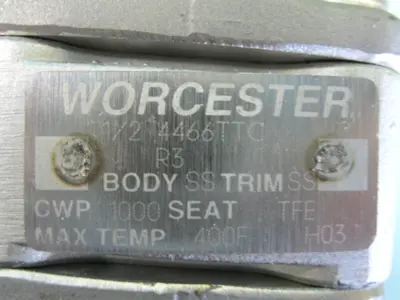 Used Worcester 4466TTC Valves/Fittings New Hampshire US | Bitter End Trading #1486425