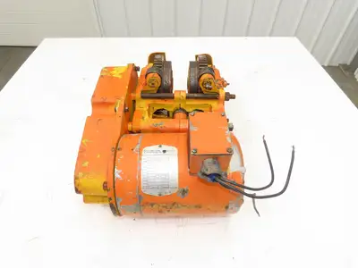 Cleveland Tramrail Bridge Crane Motorized End Truck Belt Drive WA 5" Wheels
