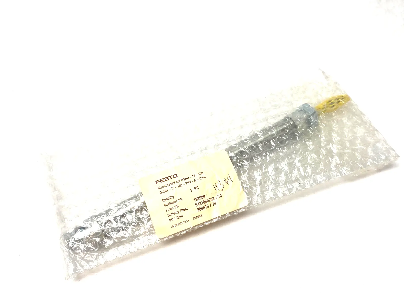 DSNU-16-150-PPV-A-15K8, 193989 | Festo DSNU-16-150-PPV-A-15K8 Round-Body ISO Cylinder 150mm Stroke 193989 - New