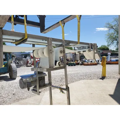 Used 16' W x 10' Long Stainless Steel Sanitary Plastic Link Belt Conveyor