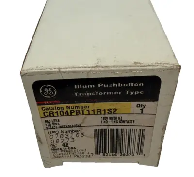 NEW GENERAL ELECTRIC CR104PBT11R1S2 PUSHBUTTON CR104PXG22