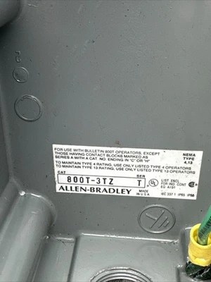 Used Allen-Bradley 800T-3TZ Miscellaneous MRO California US | Davliegogo LLC #1708434
