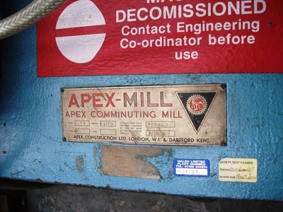 Apex S/S  Comminutator Swing Hammer Mill 248 0.75 kW