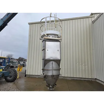 Used 1463 CFM MAC Stainless Steel Filter Receiver Dust Collector 209 sq ft