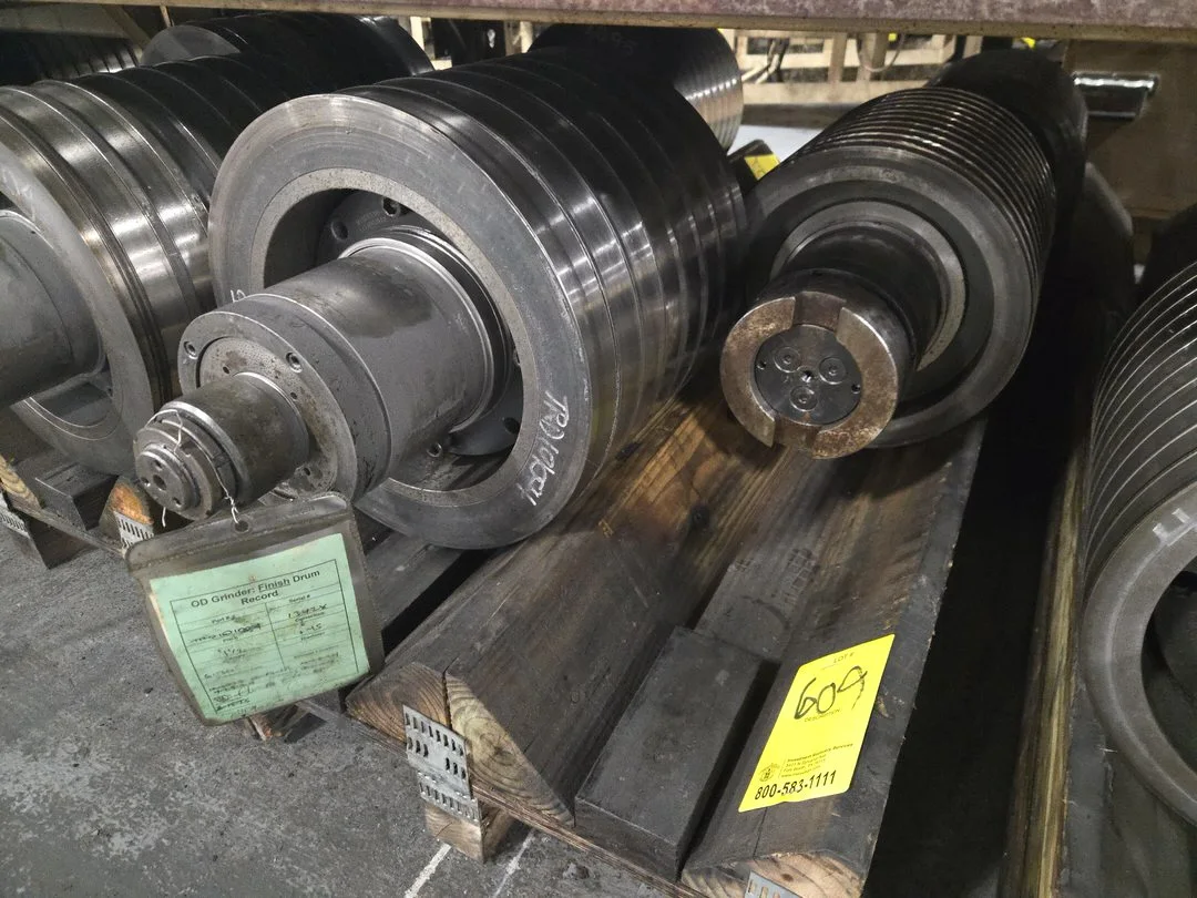 (2) OD Grind Drum Spindle