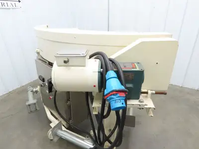 Jantec PTM 90 Deg Curve Portable Conveyor 16" Belt 480V 3PH Variable Speed 45FPM