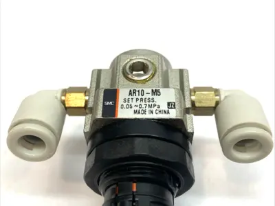Used SMC Pneumatic Modular Pressure Regulator 0.05-0.7MPa w/ G27-10-R1 Gau Air Pressure Regulators Michigan US | Maverick Industrial Sales #1389626