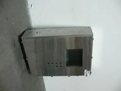 USED 13" X 36" X 48" STAINLESS STEEL INDUSTRIAL CONTROL PANEL