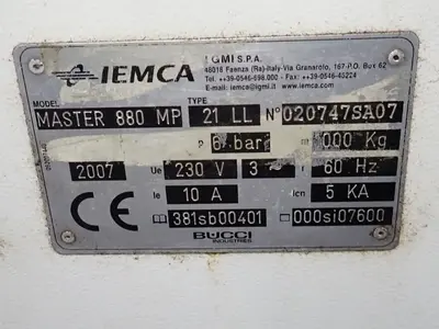 USED 2007 IEMCA MASTER 880 MP