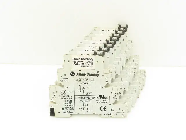 Allen-Bradley 700-HLT1Z24 Terminal Block Relay 700-TBR24 Ser A 24V Coil Lot of 9