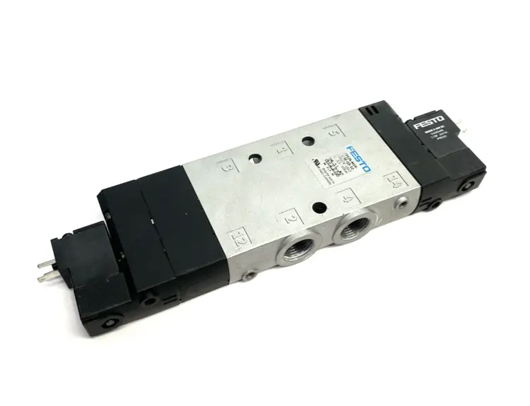 Used FESTO PISTON GATE SOLENOID VALVE, 5/3 EXHAUSTED, 170279 Solenoid Valves | Maverick Industrial Sales #1101136